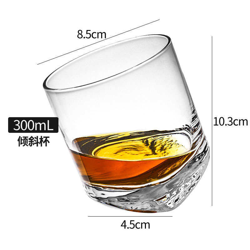 Nueva copa de whisky engrosada, copa de vino creativa, juego de copa de cerveza, copa de vidrio, barra de vino, KTV, hogar