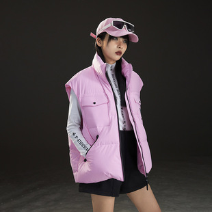 One Lack of 90 Down Vest Women's Autumn and Winter White Duck Down Vest Women's Fashion Warm Down Vest Vest
