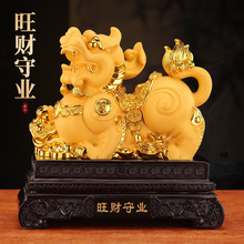 招财貔貅摆件一对公母客厅玄关办公室装饰品店铺桌面开业乔迁礼品