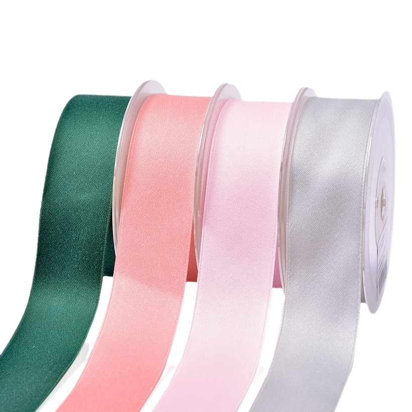 3,8 cm cinta de algodón de poliéster mate de doble cara Corea del Sur poliéster algodón accesorios de ropa caja de regalo cinta de embalaje en stock cinta de algodón de poliéster