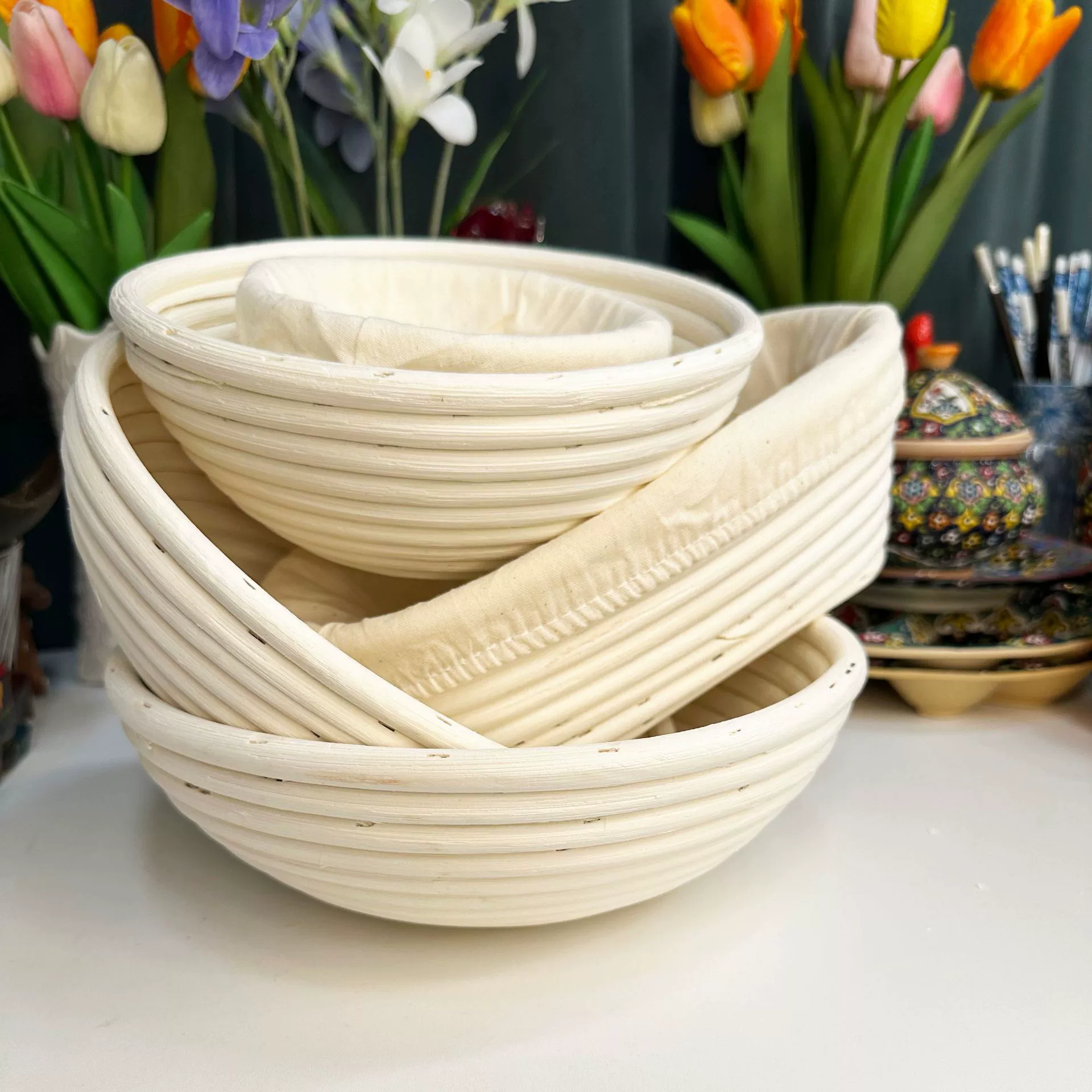 Хлебная ферментированная корзина Хлеб лапша для выпечки артефакт Домашнее тесто из ротанга