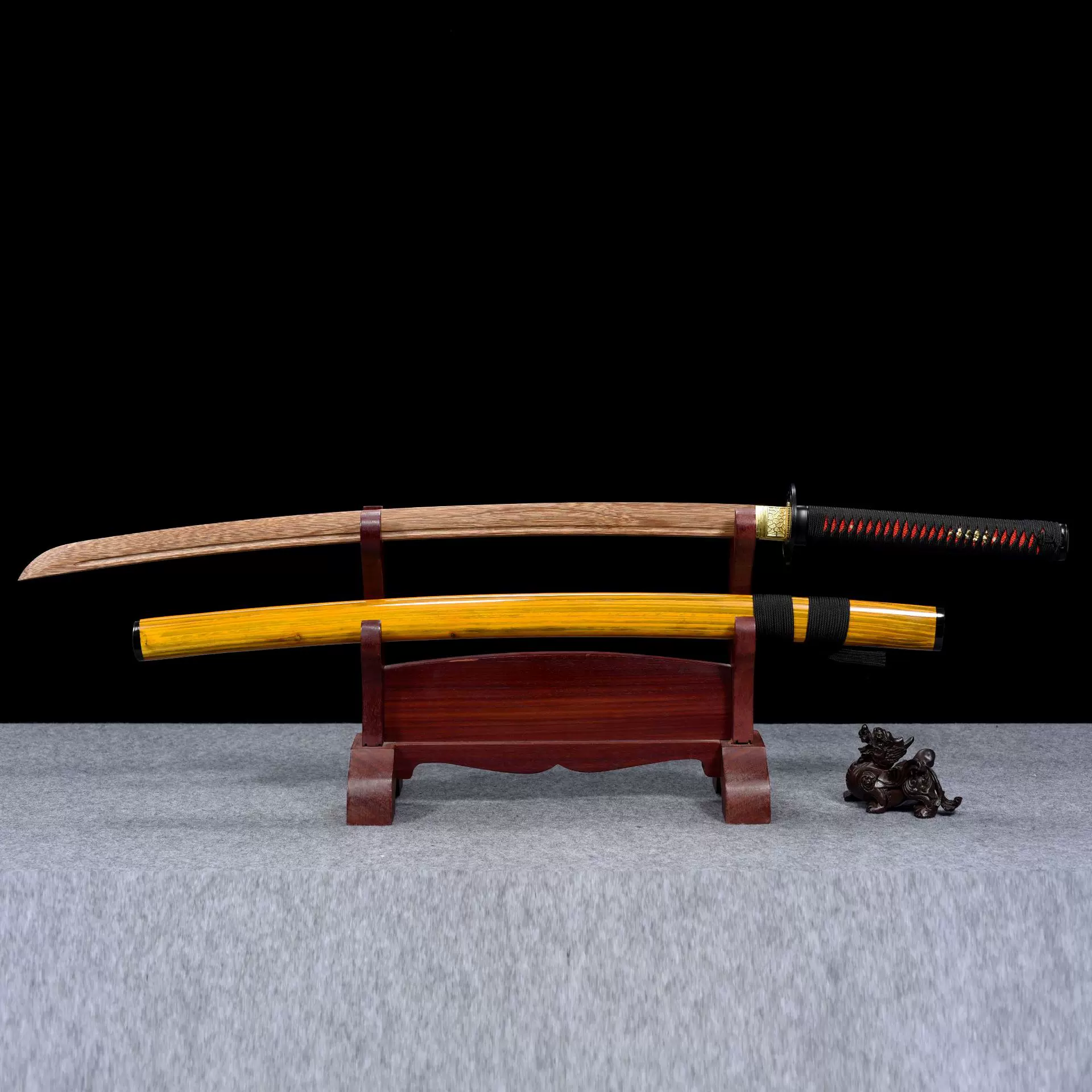 龙泉市刀剑手工一体花梨木动漫木刀工艺摆件cos玩具冷兵器未开刃