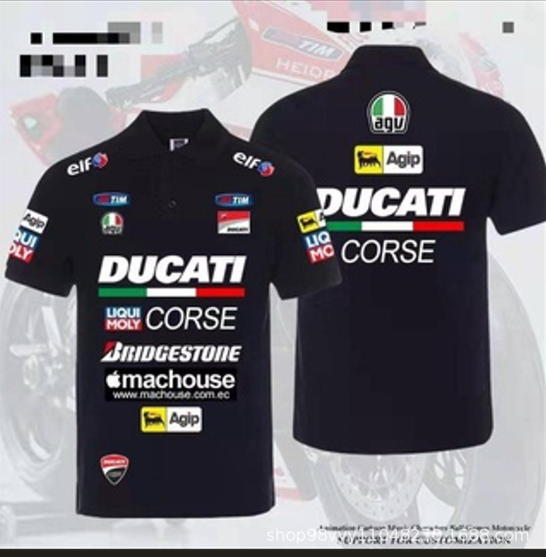 クロスボーダーF1レース新型ボタンPOLOシャツオートバイ服マウンテンバイク通気速干半袖POLOメンズかっこいい|undefined