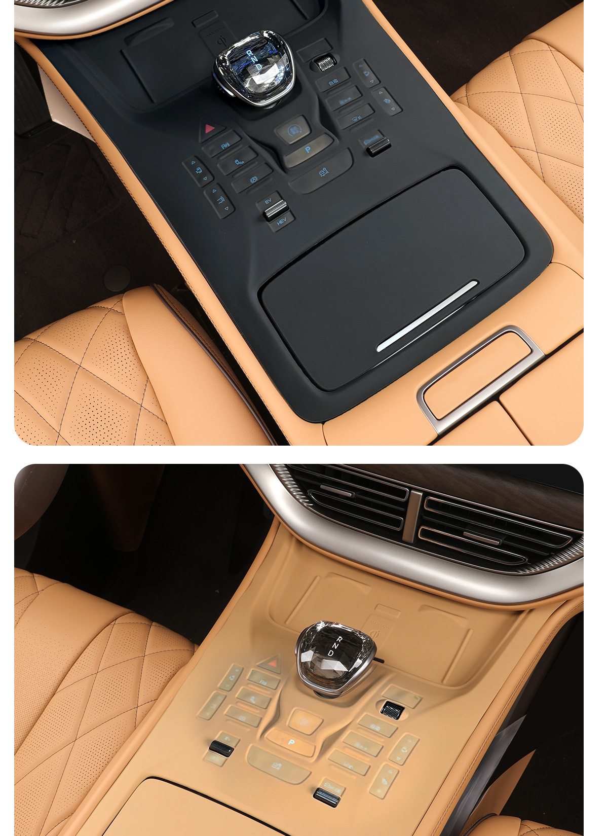 24 Models Suitable for Denza D9 Central Control Panel Silicone Pads, Gear Shift Button Protection, Interior Special Products, Anti-Reflective