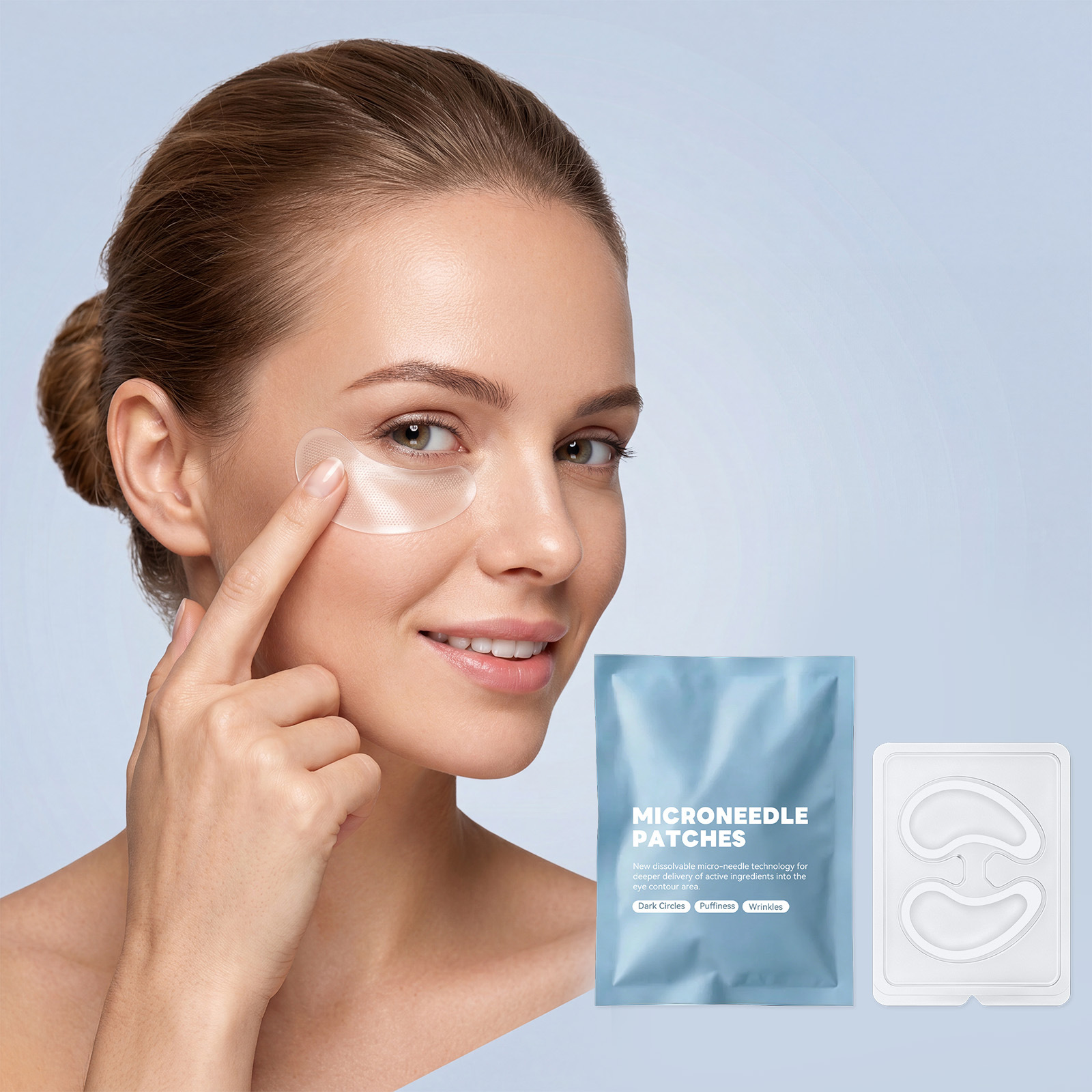 Eye Patches: Gentle and Moisturizing for the Eye Skin, Leaving It Bright, Smooth, Delicate, Soft, and Skin-Friendly. Daily Care Eye Mask Patches
