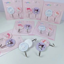 学生书包挂钩三丽鸥卡通桌边挂包钩课桌免粘贴挂钩桌面挂包神器