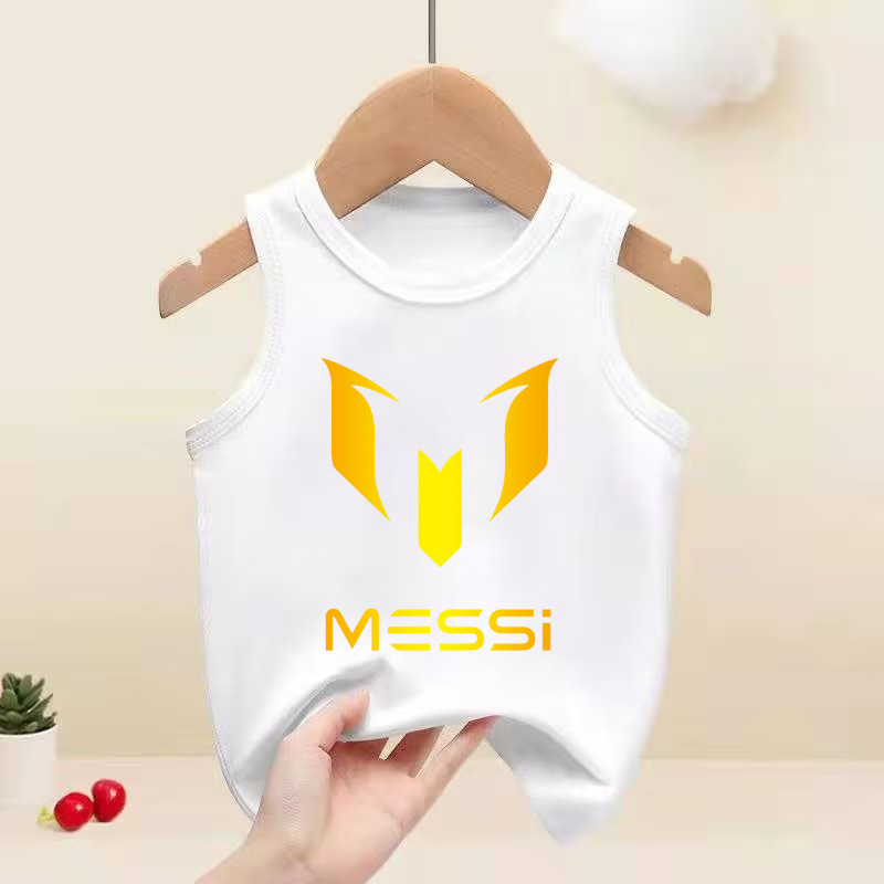 Football star MESSI Messi hot-selling children's clothing for middle-aged children without sleeves summer new Amazon