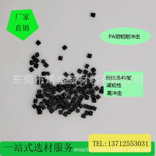 Black nylon PA/PP reinforced toughening grade cold resistant modified low temperature minus 40 high impact high toughness