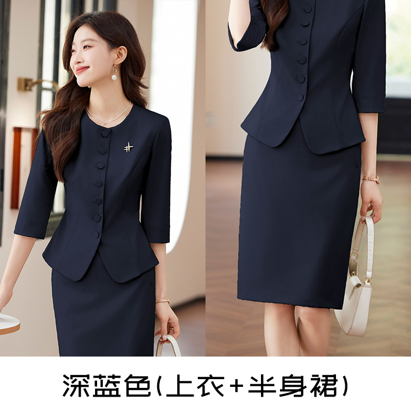 A7706 dark blue (top + n367 skirt)