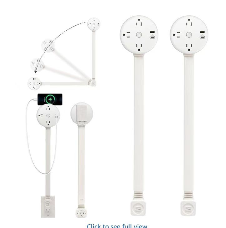 Nuevos productos transfronterizos Extender de toma de corriente eléctrica Extender de mesilla de cama sofá