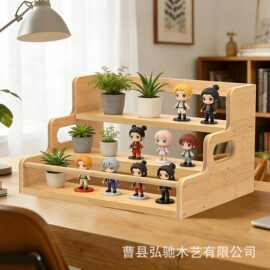木制收纳架多层酒架台阶式展示架桌面实木置物架调料储物架