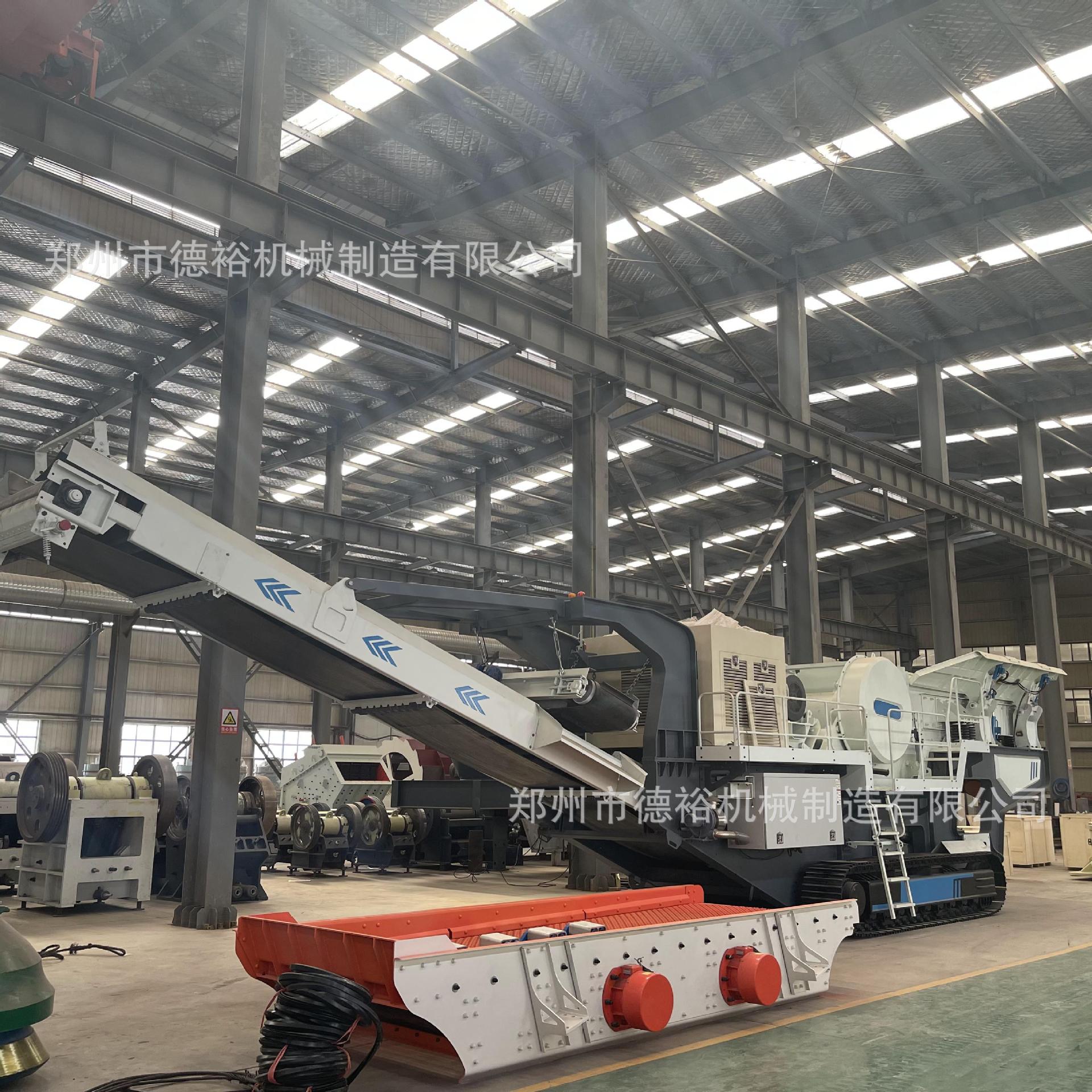 建筑垃圾破碎机 履带式移动破碎站 移动制砂机 移动碎石机