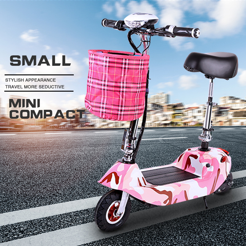New Electric Scooter Two-Wheeled Electric Scooter Women's Foldableable Electric Battery Car Scooter