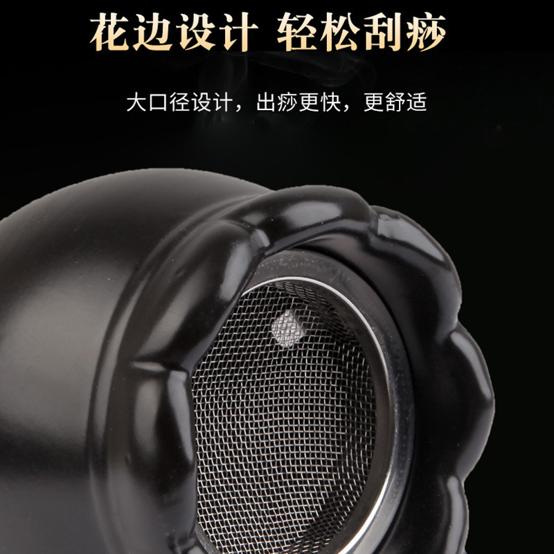 お灸缶、陶器お灸箱、スクレーピング一体型カップ、携帯用お灸専用お灸燻蒸器、家庭用美顔器|undefined