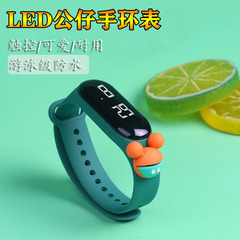Children's Waterproof Cartoon Character Electronic Watch Student Touch Screen Night Light LED Kindergarten Gift