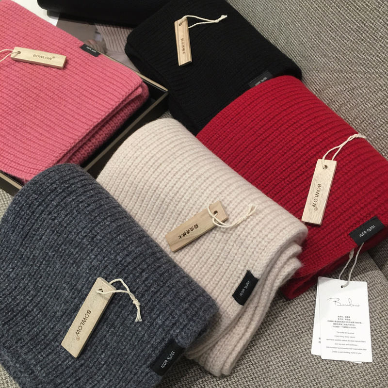 出口欧洲纯色竖纹WOOL100%羊毛围巾冬季保暖长款时尚披肩两用保暖|undefined
