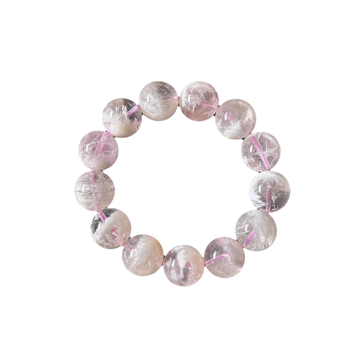 天然水晶ウェディングドレス白い雪花幽霊手串雪霜髪粉霜幽霊イメージ水晶ブレスレットプレゼント