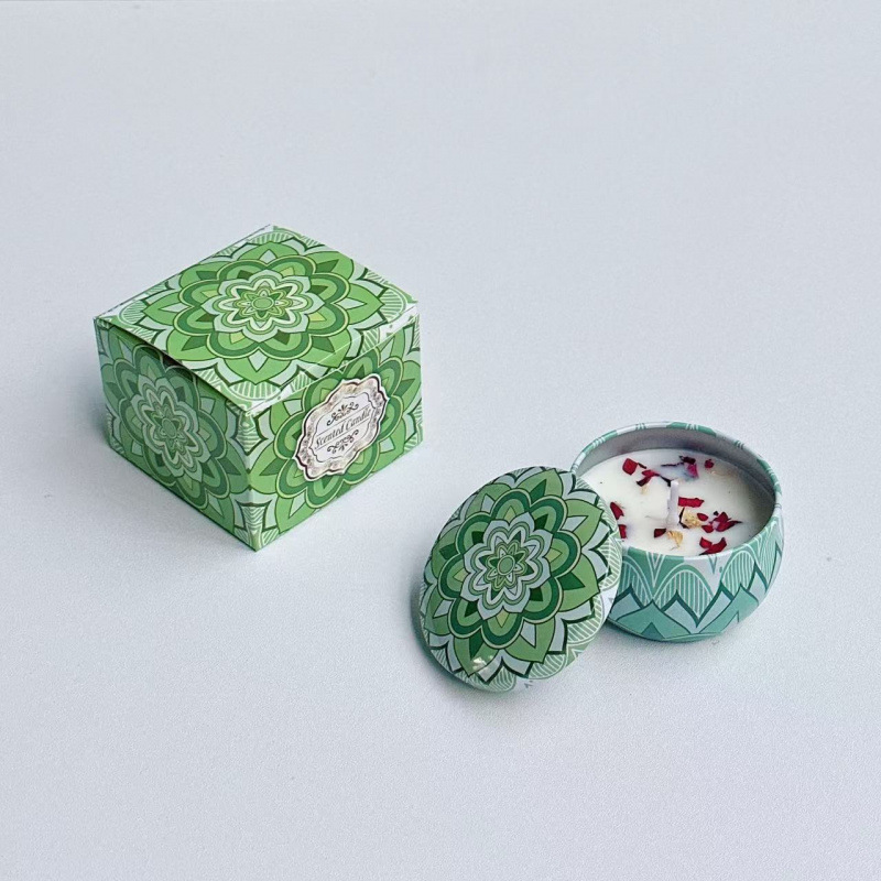 ¿Cara de soja transfronteriza con cera seca de flores? Regalos de cumpleaños de boda flores de flores de vela aromática