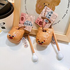解压功德小木鱼钥匙扣小水豚系列情绪稳定治愈系摆件玩具书包挂件