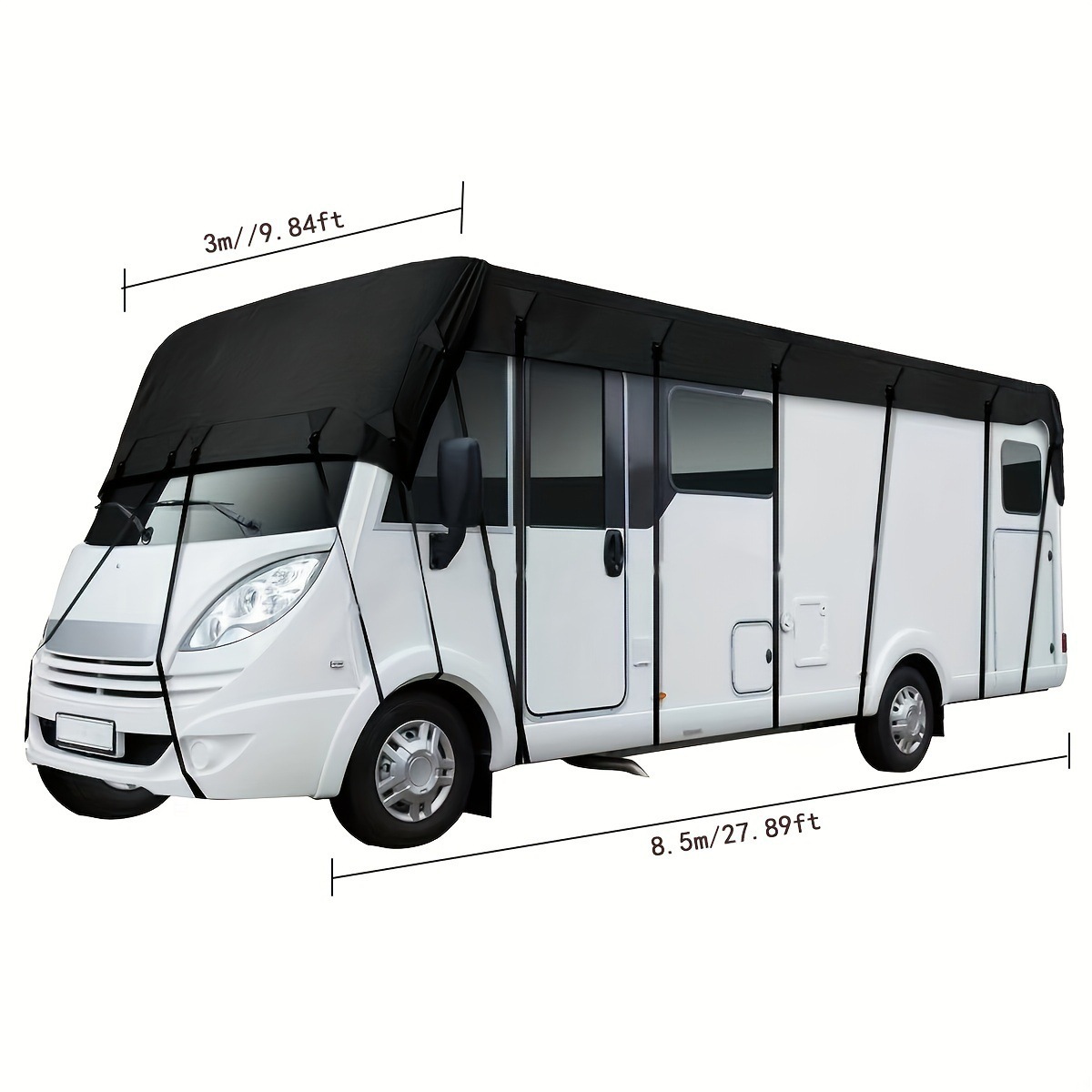 Cross-Border Hot Selling 210D Oxford Cloth Rv Roof Cover Waterproof, Dustproof and Uv-Proof Rv Sunshade Rv Roof Cover