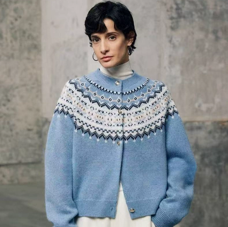 Открыто/chao мягкий восковой 100% шерстяной пушистый теплый кардиган