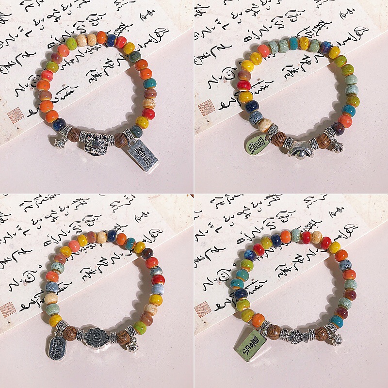 New Chinese-Style Minimalist Jingdezhen Ceramic Bracelet, Niche High-End Vintage National Trend Ceramic Jewelry, Versatile Gift New Chinese-Style Minimalist Jingdezhen Ceramic Bracelet, Niche High-End Vintage National Trend Ceramic Jewelry, Versatile Gift