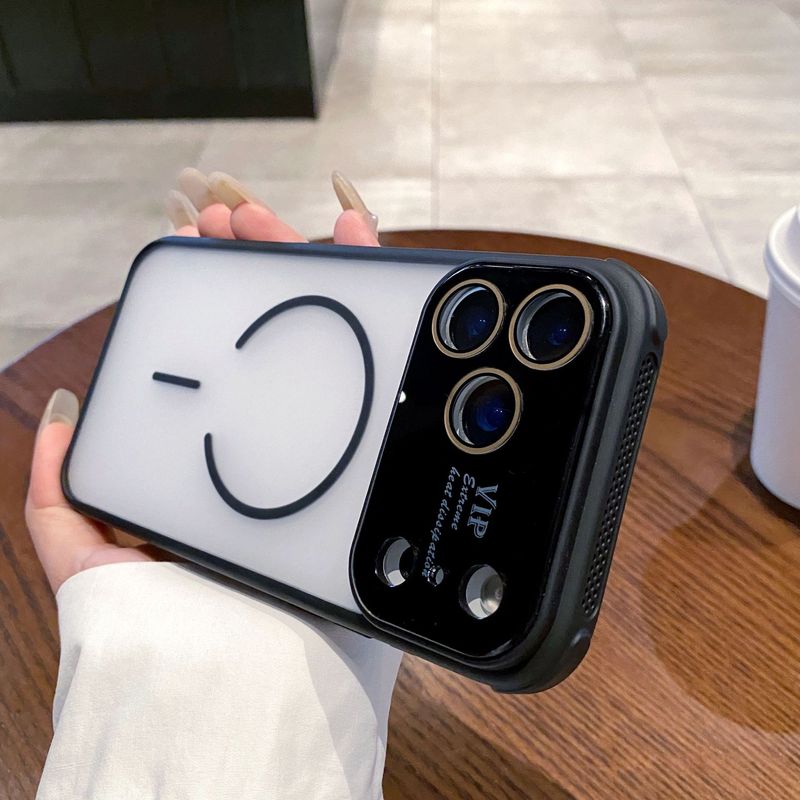 适用iPhone17肤感磁吸手机壳苹果16proMax大视窗防摔15磨砂保护套|undefined
