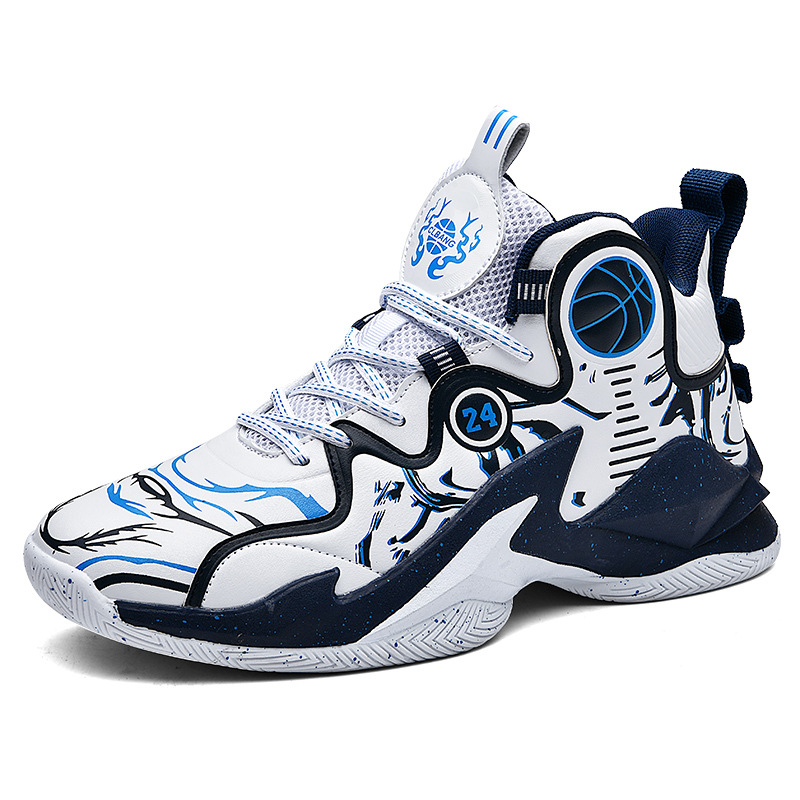 Basketbalschoenen Nieuwe sportschoenen leer herfst/winter jongens, kinderen, pupillen en tieners sportschoenen_voghion.com