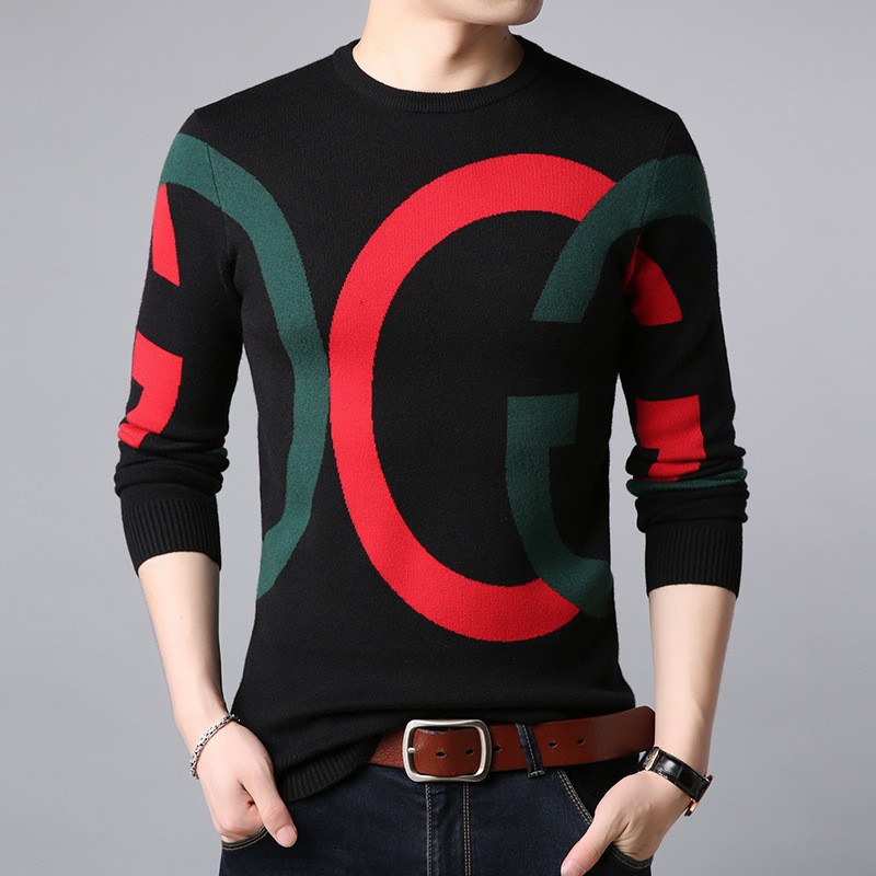 Men's sweater 22 winter round neck sweat...