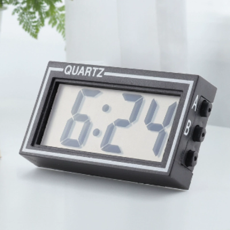 Автомобиль Промежуточные часы автомобильные принадлежности липкие часы автомобиль портативный ЖК-дисплей большой цифровой экзамен простые электронные часы