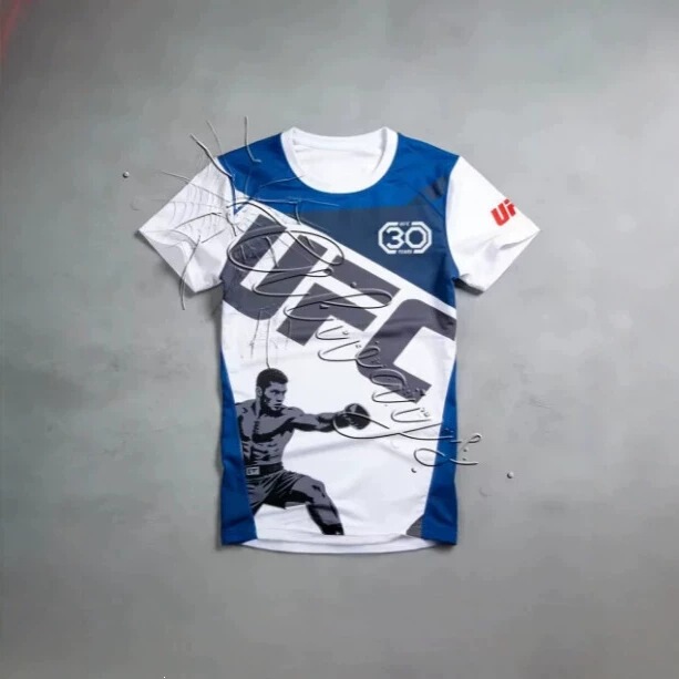 2026 Summer UFC MMA Enthusiast Sports Fitness Quick-Dry T-Shirt Men's Running Sports Shirt Boxing 2026 Summer UFC MMA Enthusiast Sports Fitness Quick-Dry T-Shirt Men's Running Sports Shirt Boxing