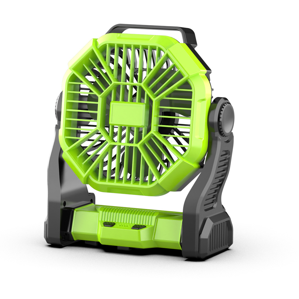 Lámpara Ventilador de Escritorio para Camping USB Recargable con Luz de Emergencia para Tienda de Campaña