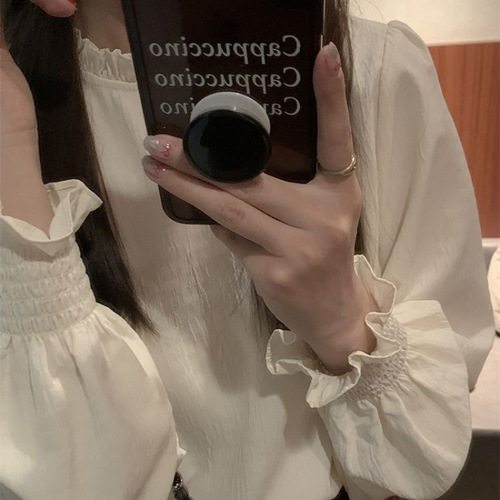 Autumn/Winter Sheath Dress with Blouse Set for Women - High-End Loose Medium-Length Coat with Long Sleeve Shirts - Two-Piece Set