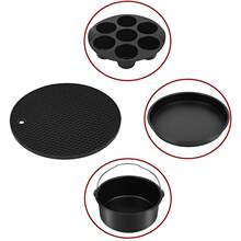 跨境空氣炸鍋配件7in8in 套裝烤籃烤架適用於3.2QT-5.8QT-up