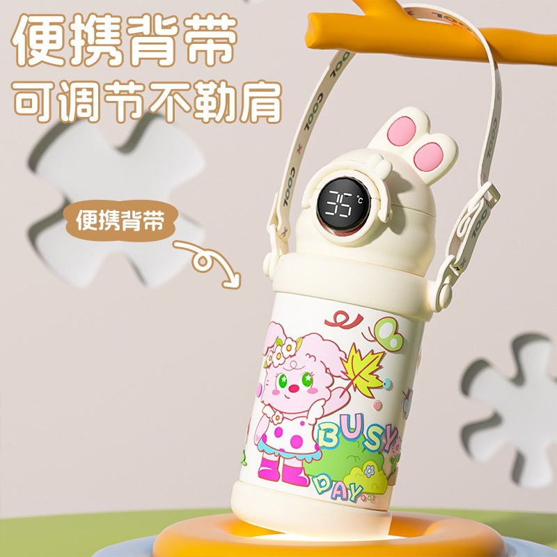 2025 nueva taza de aislamiento para niños taza de agua especial de alta capacidad portable conveniente taza de paja de bebida doble de alto valor facial