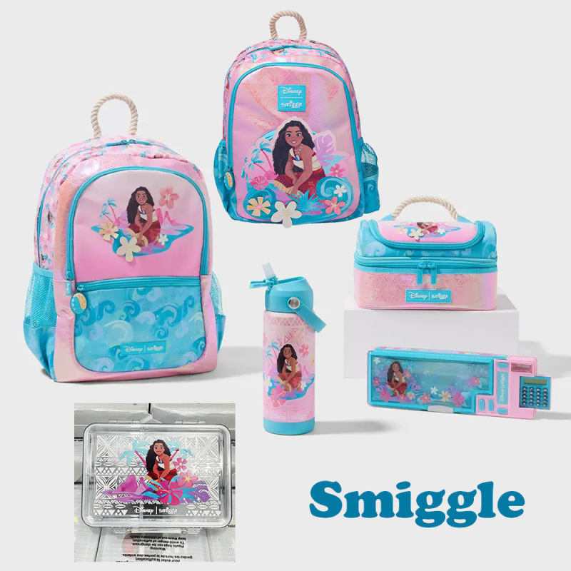 澳洲smiggle莫阿娜双肩书包小学生背包餐包 餐盒Moana套装|undefined