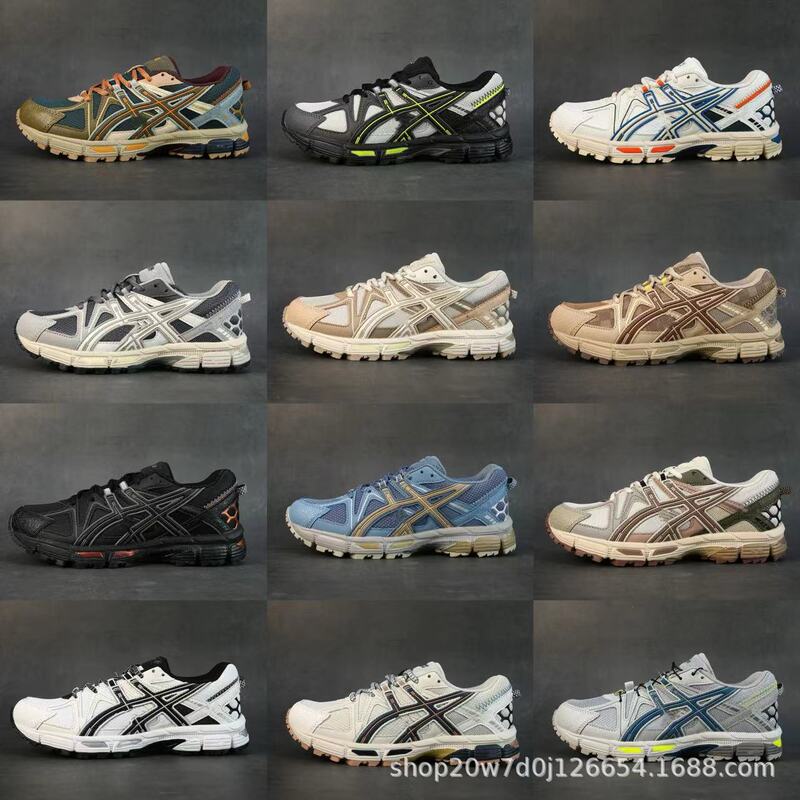 Cross-Border Putian Factory Gel-Kahana 8 Comfortable and Versatile Non-Slip Wear-Resistant Breathable Men's and Women's Sports Running Shoes