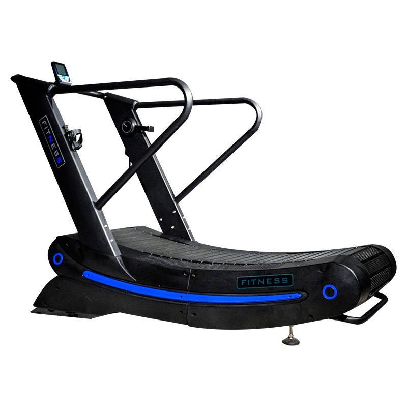 Caminadora de correr de arco sin potencia Equipos comerciales de fitness Control magnético mecánico Caminadora de correr de orugas sin asistencia Entrenamiento aeróbico