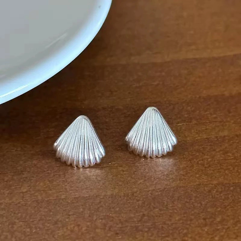 Серебряная игла из жемчуга, стильные универсальные серьги, образец серебро 925, простой и элегантный дизайн, оптом
