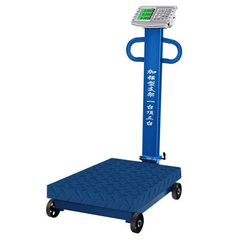 Портативные складные электронные весы премиум-класса на колесах, 600 кг. 300kg Ценовые весы, 500 кг. Коммерческое использование.
