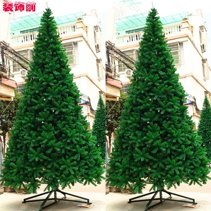 クリスマス暗号化 1.5/1.8/2.1/3/ 4m 大型ショッピングモール装飾グリーンクリスマスツリー松葉鉄裸の木|undefined