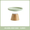 Straight -edged disc+tall wood (pine cones green)