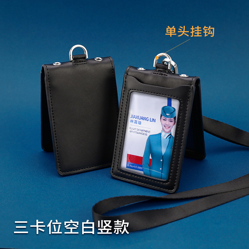 Cuero genuino CAAC tarjeta de certificado de trabajo de aviación CAAC tarjeta de certificado de piloto de azafata de vuelo