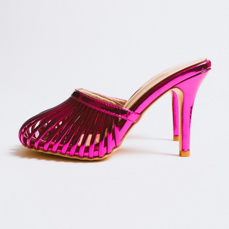 Cross-border fashion sandals square toe strap stiletto heel foreign trade women's shoes catwalk high heels sandals women