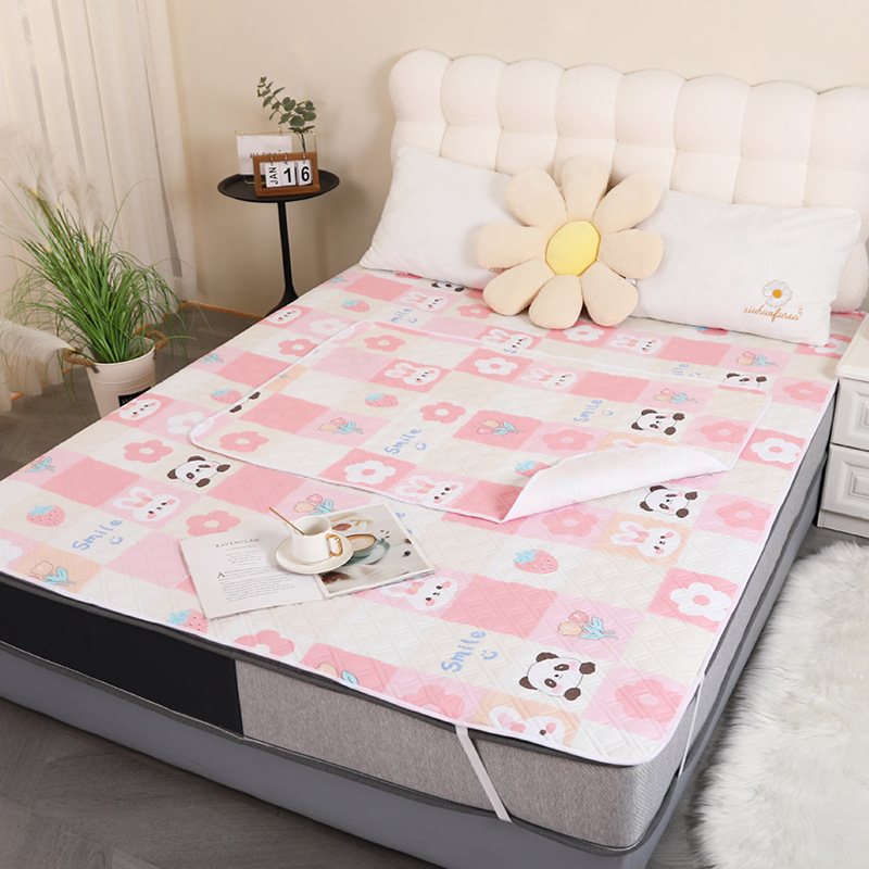 Gran por mayor almohadilla de orina para bebés cama impermeable lavable almohadilla de orina confortable permeable a la tía colchón de fuga lateral