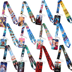 童話公主手機掛繩卡套 公交卡廠牌身份證件校園卡套可愛掛件工牌