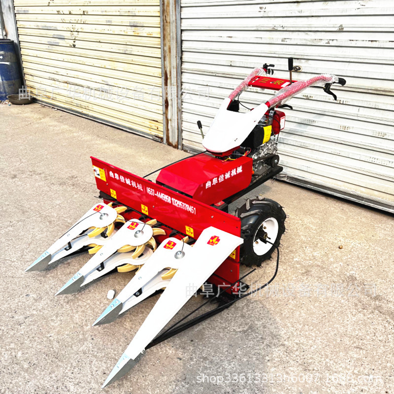 手扶式汽油割晒机 柴油辣椒苜蓿草放片机 宽幅艾叶收割机