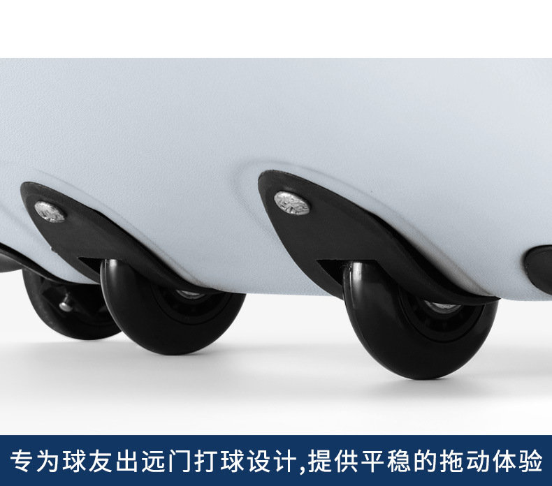 Túi golf hàng không vỏ cứng PGM, chịu lực 100kg, bánh xe 4 chiều, tặng khóa số — HKB015 - Vali Hàng Không Ánh Kim [Vỏ Cứng ABS / Bánh Xe Lăn 6 Bánh / Tặng Khóa Số] chi tiết 26