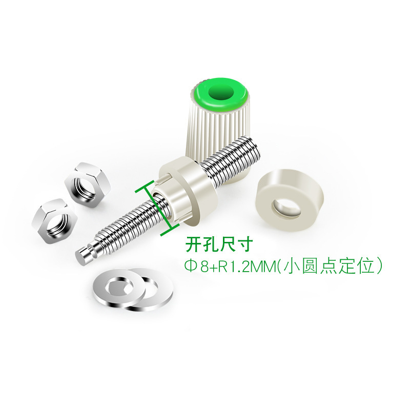 M5 * 48純銅ターミナル30a大電流5mm端子4mmバナナソケットパネルプラグ接地柱|undefined