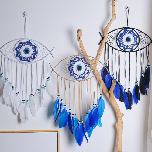 Cross-border hot selling devil's eye home decoration dream catcher wall hanging room decoration dream catcher